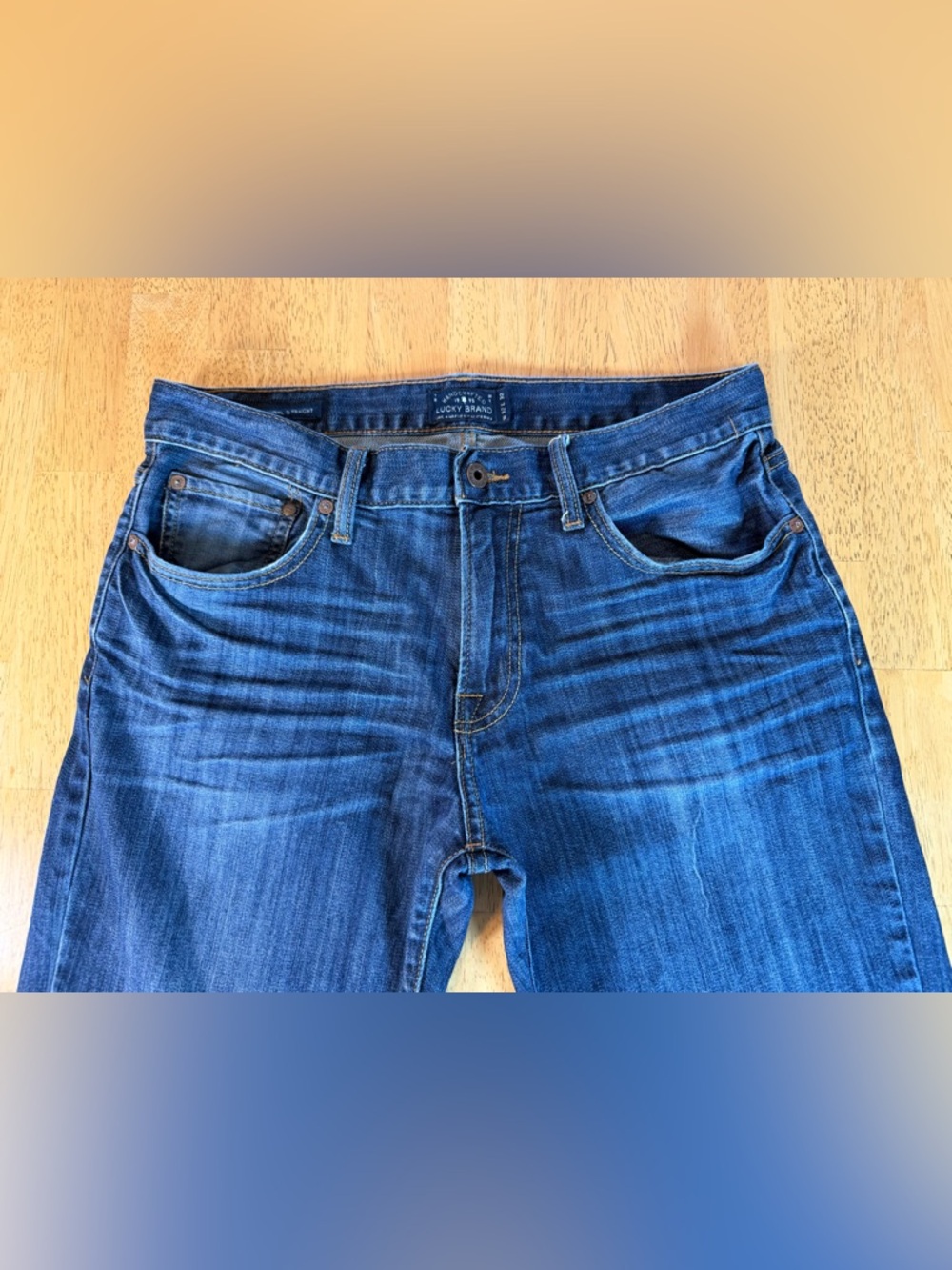 Lucky Brand 221 Original Women Straight Blue Jeans 32X32 - Picture 2 of 12